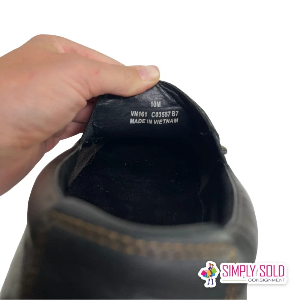 Cole Haan‎ Men's Driving Loafers Shoes Black Leather Slip-On Closed-Toe Sz 10M